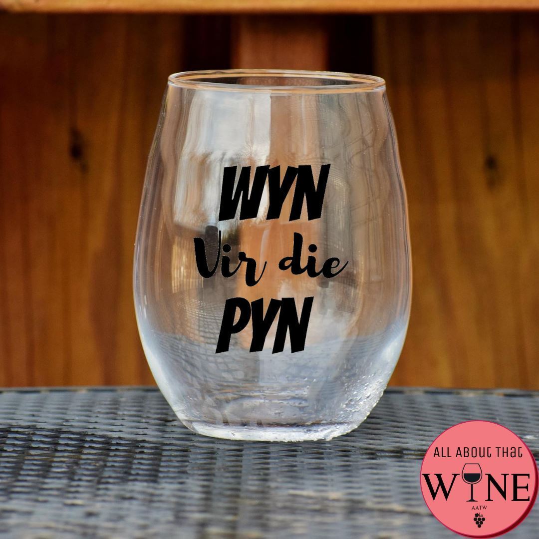 Set of 4 Stemless Wine Glasses With Funny/cute Sayings 